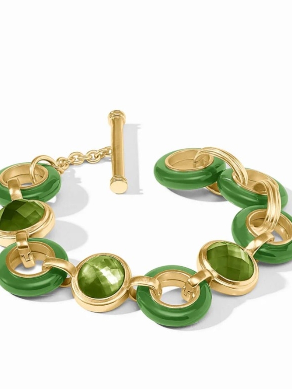 NWT Julie Vos "Carnaby" Stone Bracelet In Palmetto Green - Picture 5 of 6